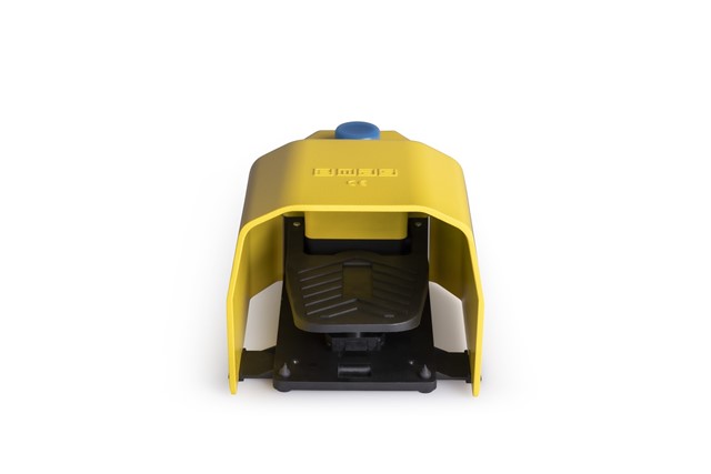 PDK Series Metal Protection (1NO+1NC)+2NC Double Step with Reset Single Yellow Plastic Foot Switch